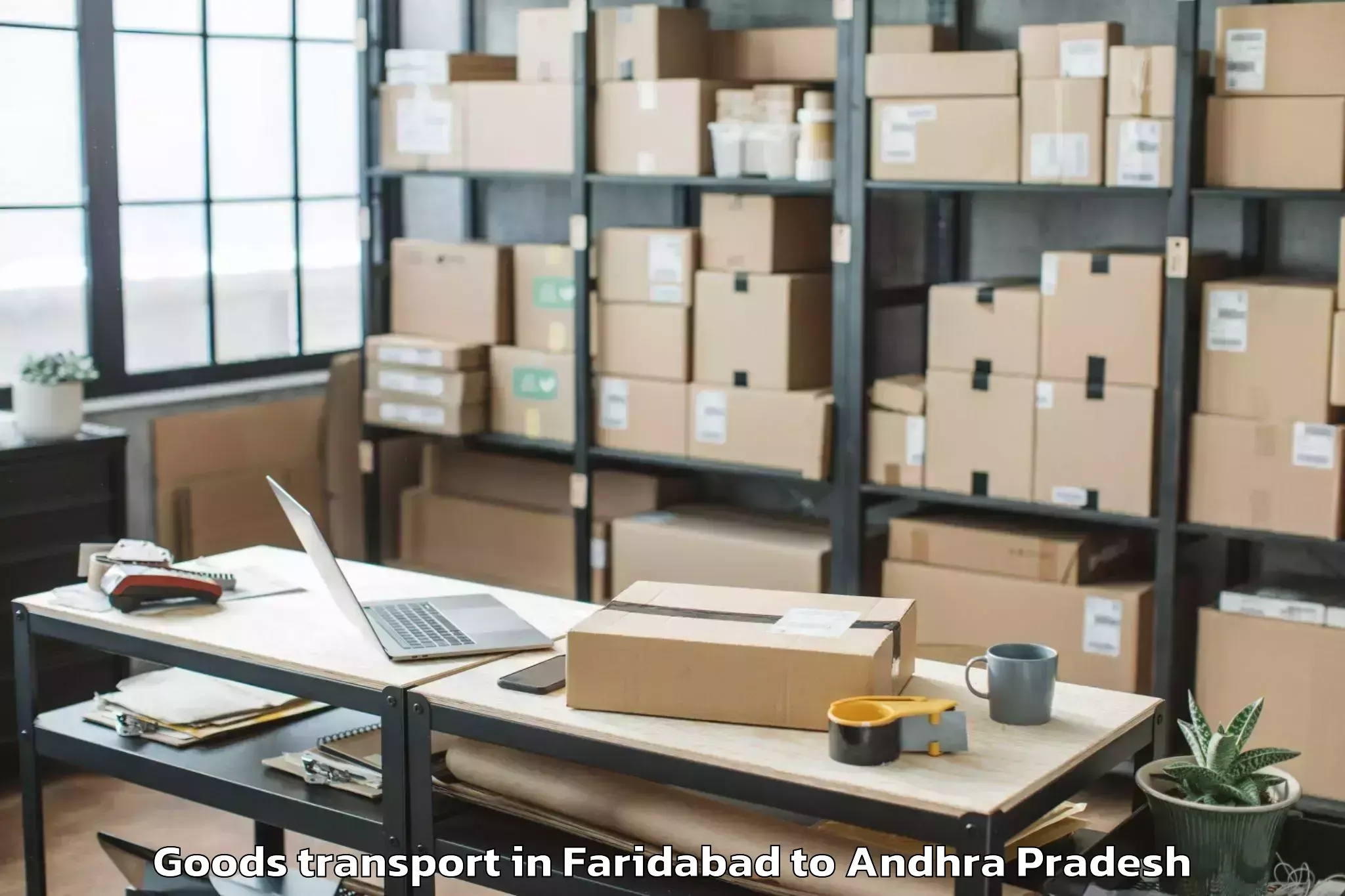 Top Faridabad to Sri Krishnadevaraya University Goods Transport Available